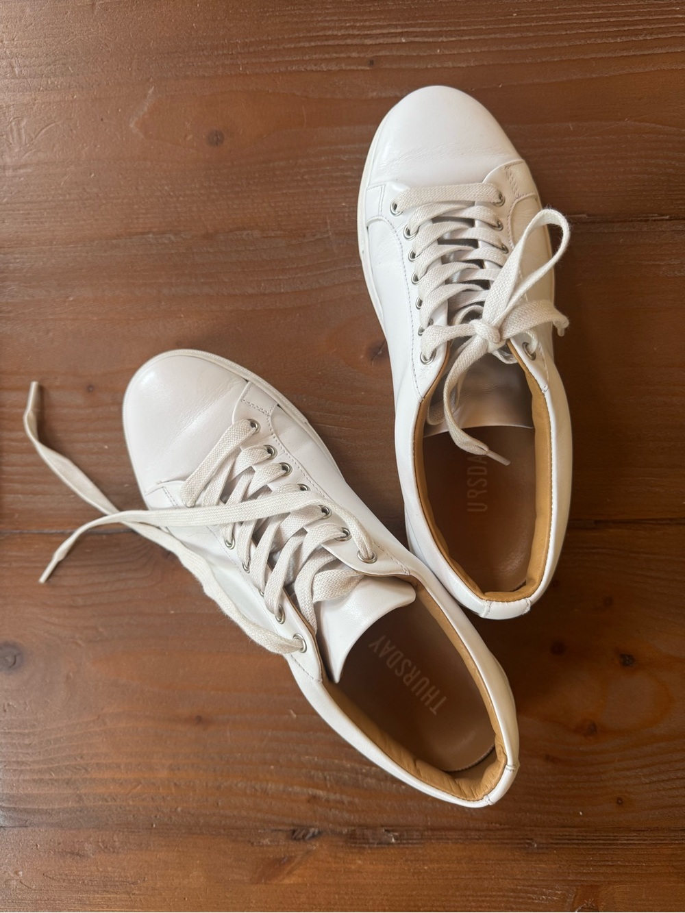 Thursday Boot Co Everyday White Leather Sneakers size 8.5
